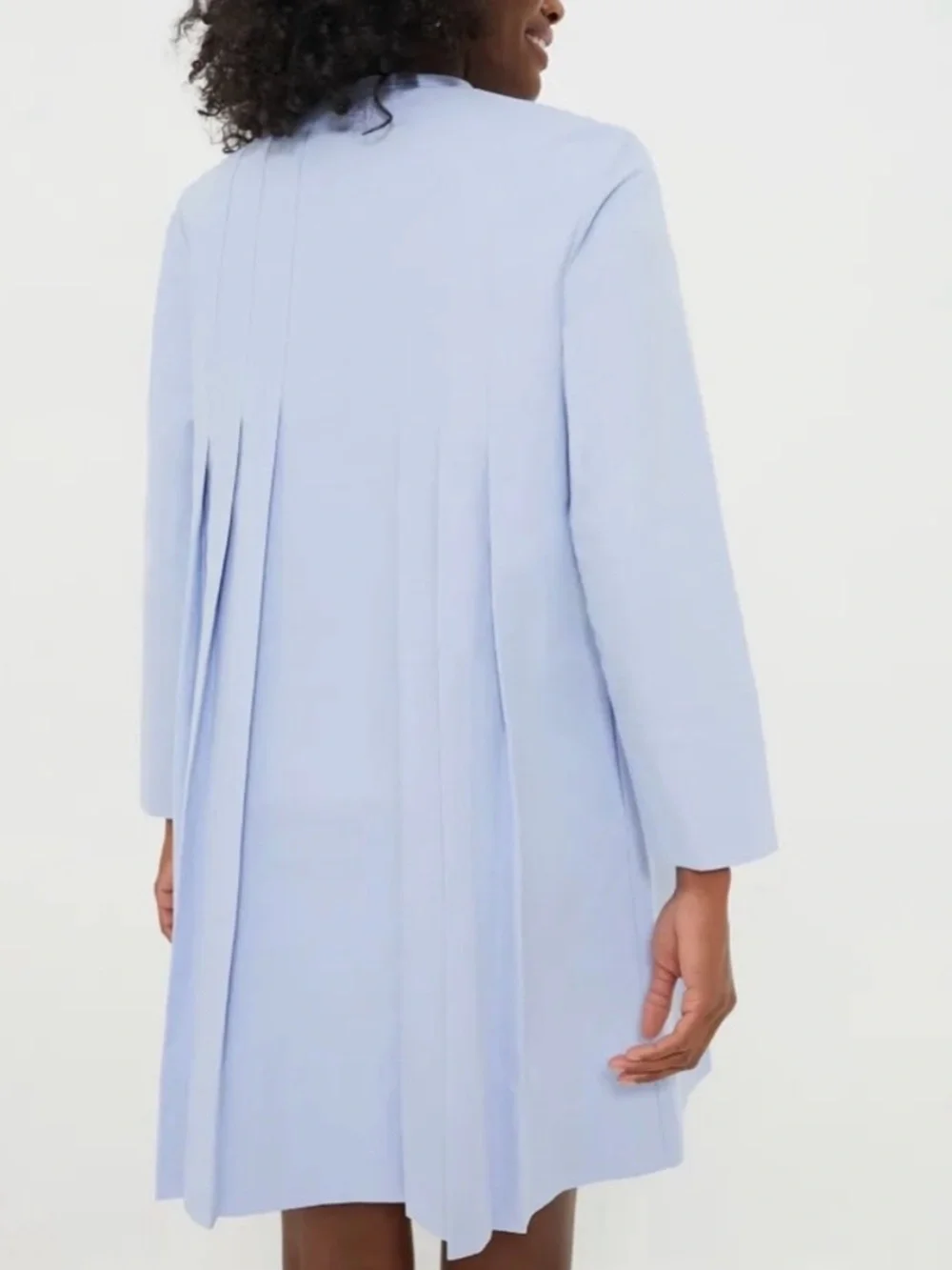 Tuckernuck Dress Luella Mini Pleated in Sky Blue - Picture 4 of 8